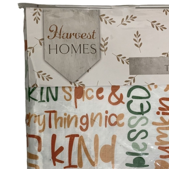 Harvest Homes Tablecloth Thanksgiving Indoor Outdoor Rectangle Seats 52” X 70” - Picture 6 of 12
